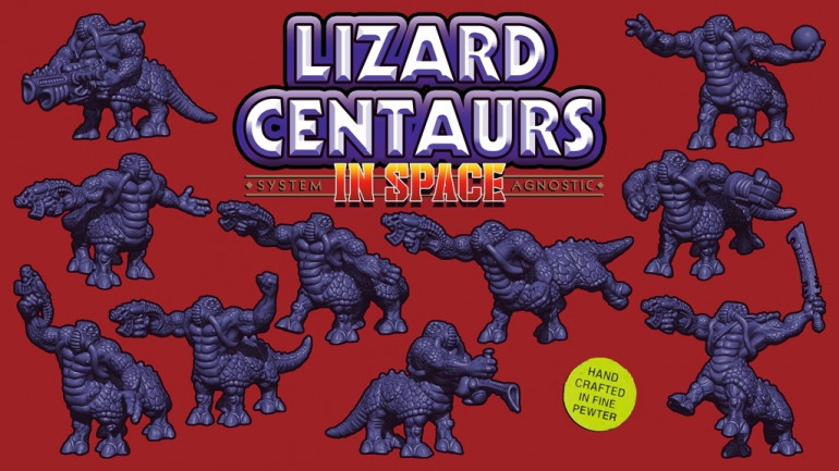 Lizard Centaurs In Space