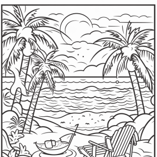 Enjoy Summer Fun with Printable Summer Coloring Pages | GBcoloring