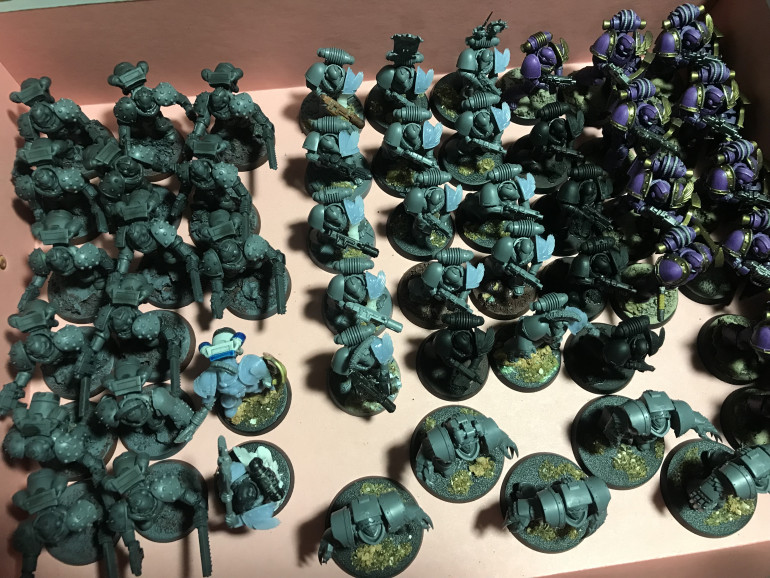 The infantry before painting
