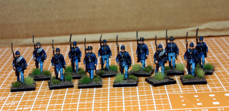 A selection of Hat ACW soldiers at 1/72 scale.