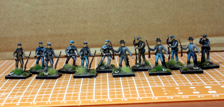More Confederates Painted Up.