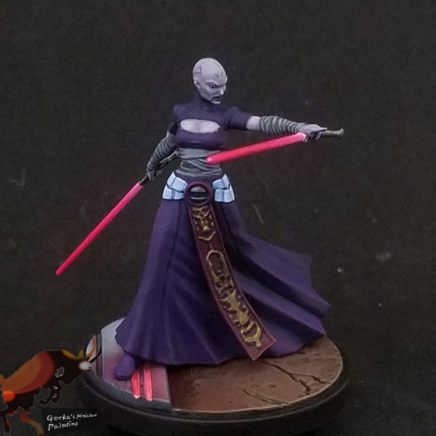 Asajj Ventress and Anakin Skywalker