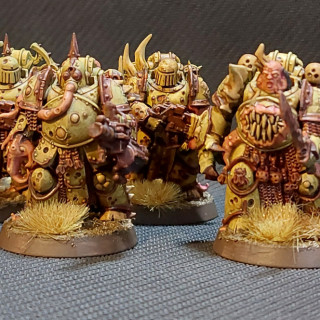 First skirmish group finished. Deathguard / Plague brothers