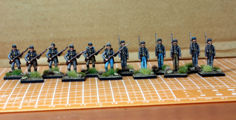 First Batch of Confederates Painted.