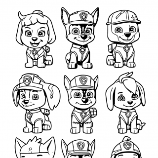 Paw Patrol Coloring Pages: Printable Fun for Kids | GBcoloring