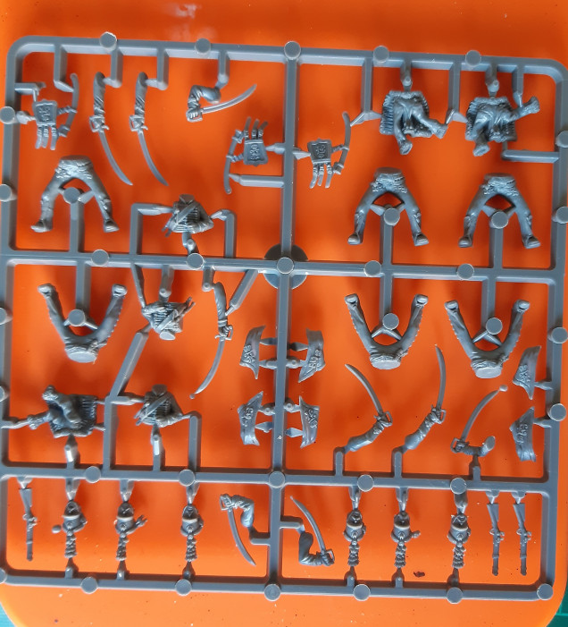 This is the Austrian Hussar trooper sprue used