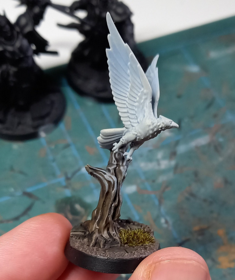 The ghostly Aetherwing which also shows off some more OSL and the use of tufts (which are on the other bases now) to add some variety