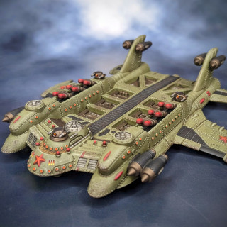 The Alexeyev class Ekranoplan... So large it can carry smaller skimmers into battle!