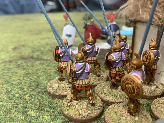 The only intact unit left, a full strength unit of pikemen. 