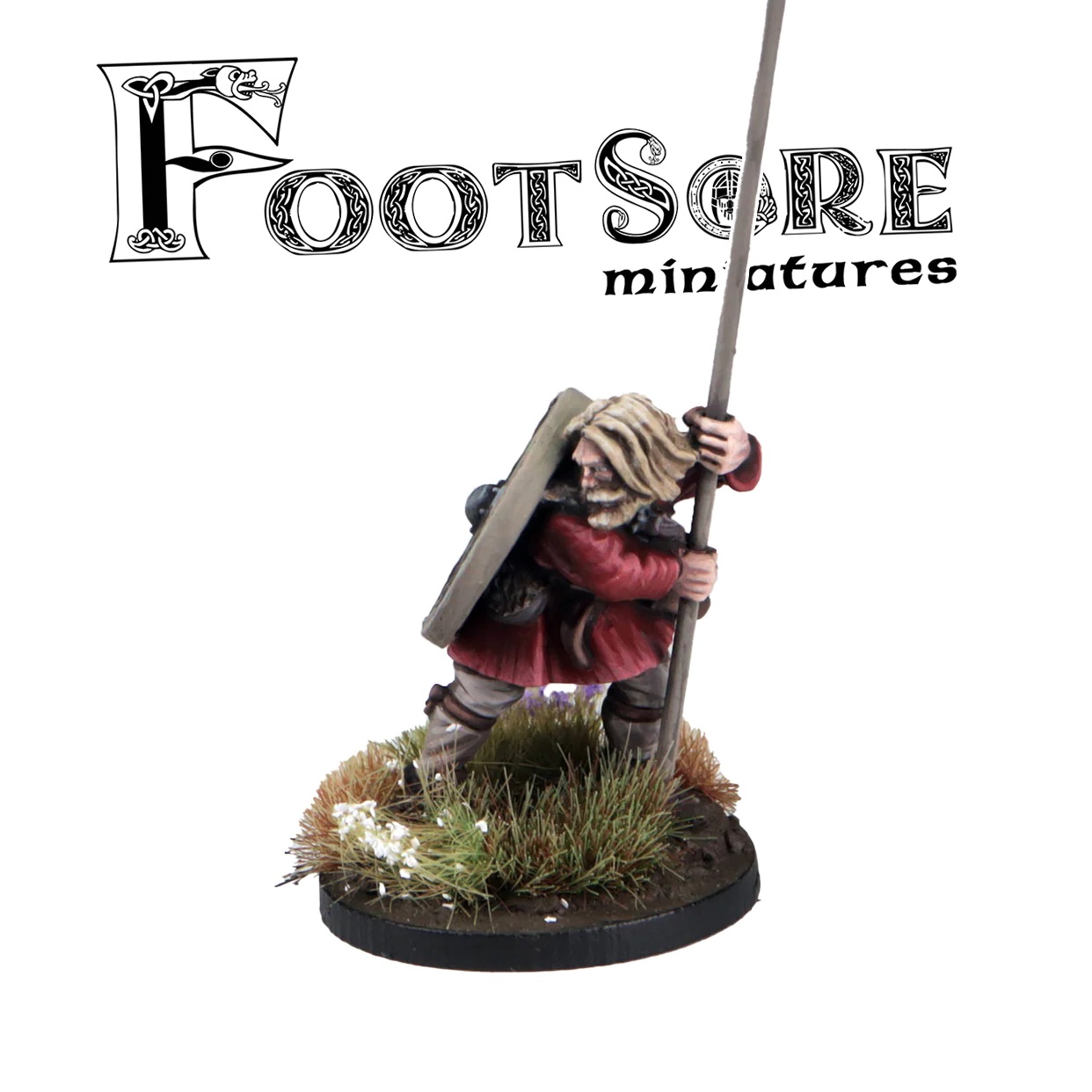 Late Saxon Fyrd Banner Bearer - Footsore Miniatures & Games