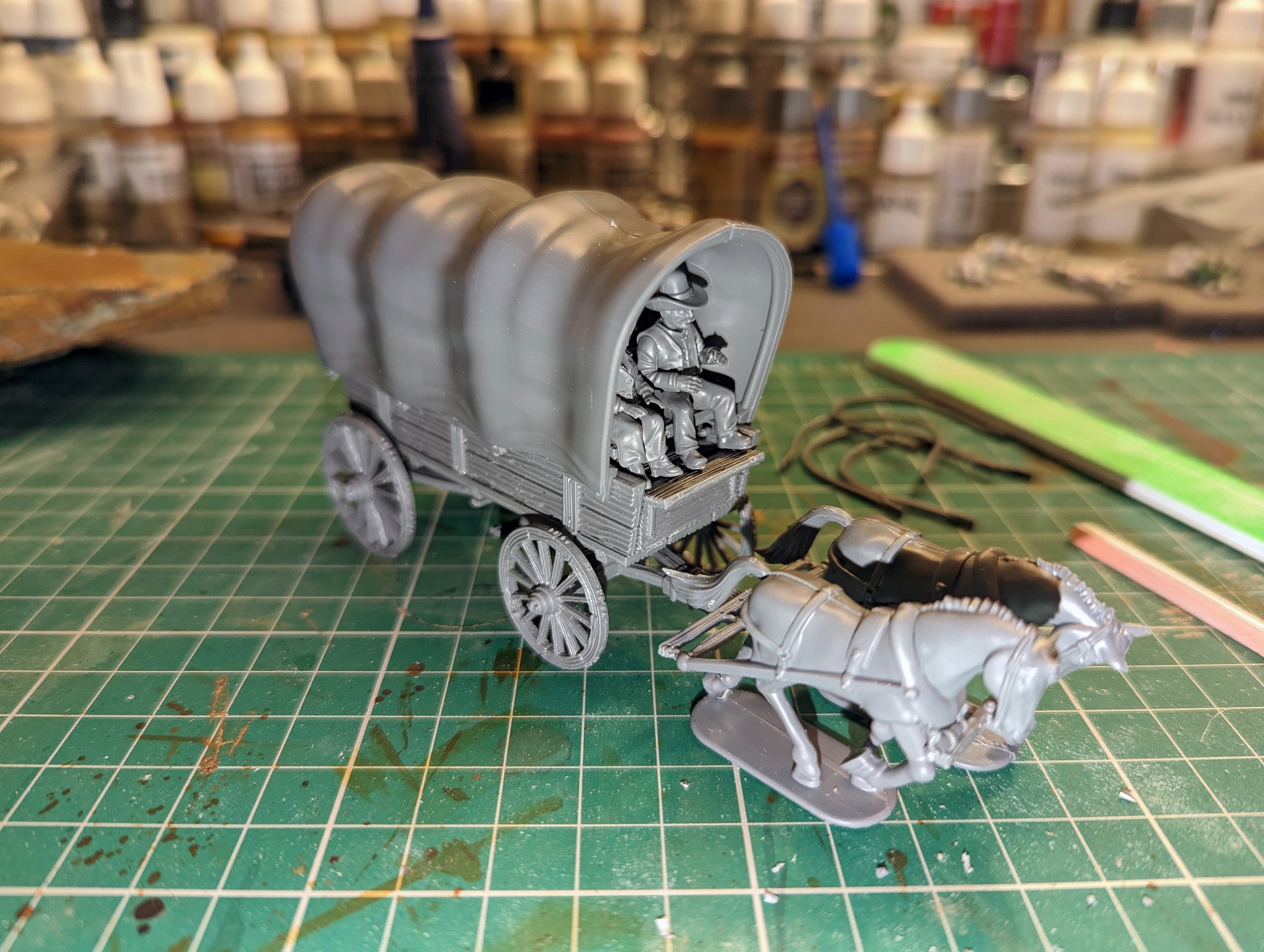 Plastic Wagon With Cover - Great Escape Games