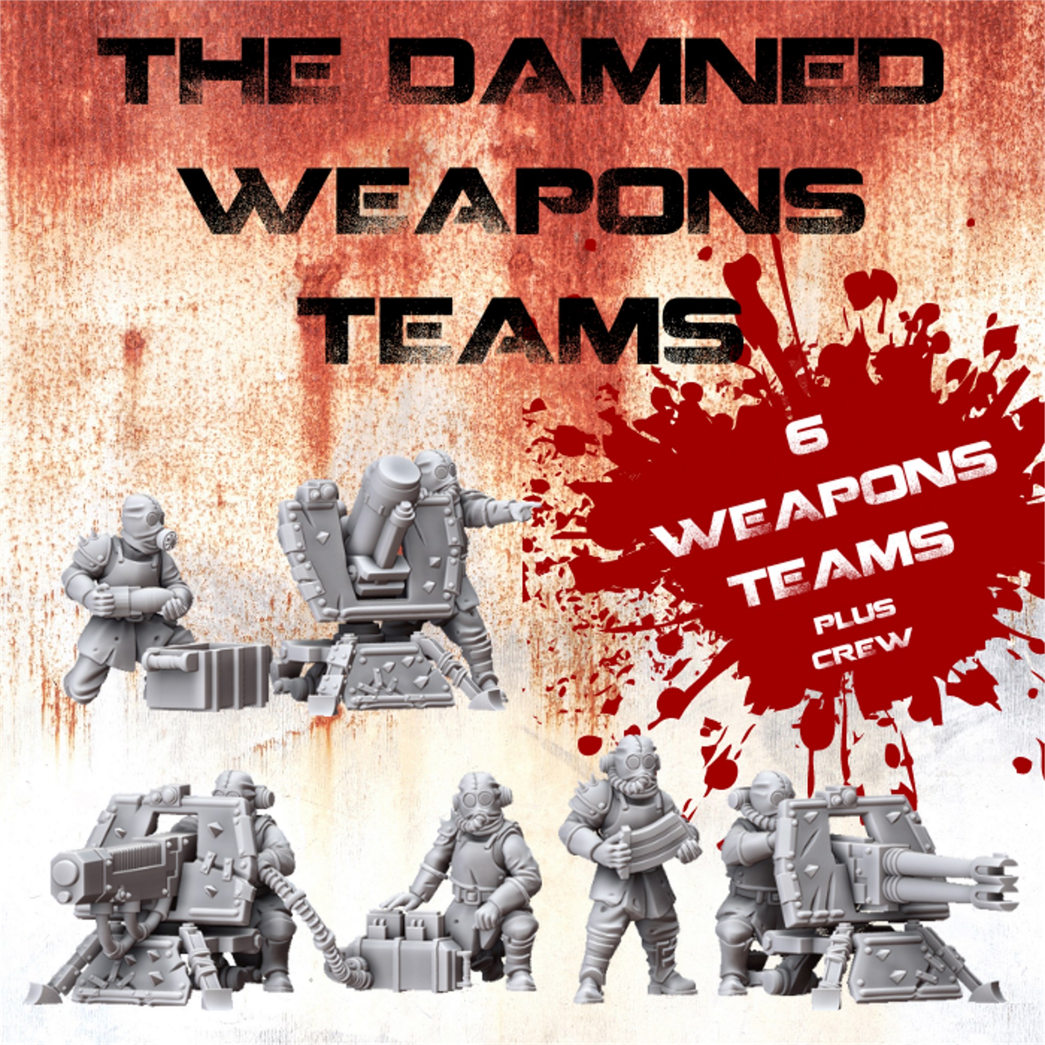 The Damned Heavy Weapon Teams - Wargames Atlantic LIVE