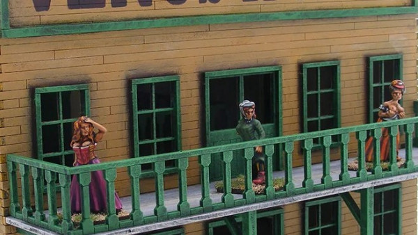 Get Into A Shootout In Sarissa’s Classy 28mm Old West Hotel