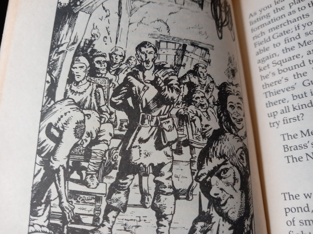 We are sent on a mission to find the eye of the Basilisk a rare gem owned by a merchant named brass who pops up in the book Blacksand. I guess this book hasn't been reprinted in recent years because we don't want  kids aspiring to be burglars like I wanted to be