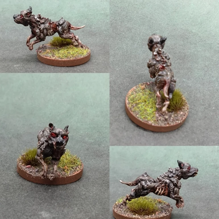 My Bloodless Hound. Only went with this Mantic Deadzone Plague Dog because I had a sprue as part of an old StarSaga Kickstarter reward. If I want more of these I would probably have to pay a fair amount. Might decide to get the official North Star hound minis and paint them a similar colour? Or maybe stick with this one hound and add other scenario friendly bad guys to supplement the lack of Bloodless Hounds.