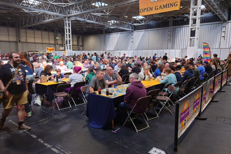 The Open Gaming space in Hall 3 is getting plenty of use