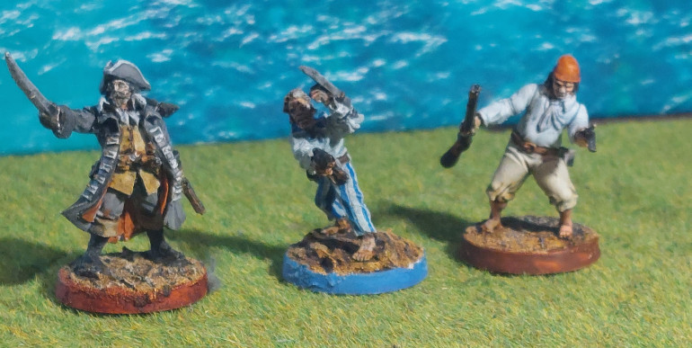 Left Black Scorpion, Center Warlord Games Roght Firelock Games