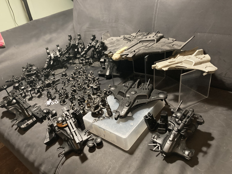 Far smaller Unpainted pile!!