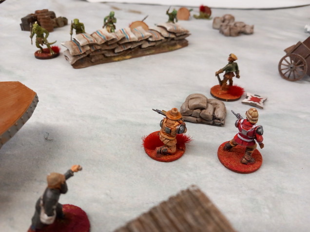 After some successful return fire the lizard leader is down and using the slippey ice for extra movement the crew secure the objective, but for how long