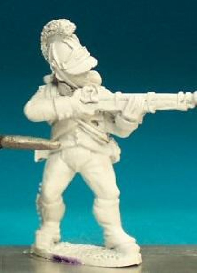 There are plenty of painted infantry of this style on the webpage, just not in this pose. Looking forward to painting him up.