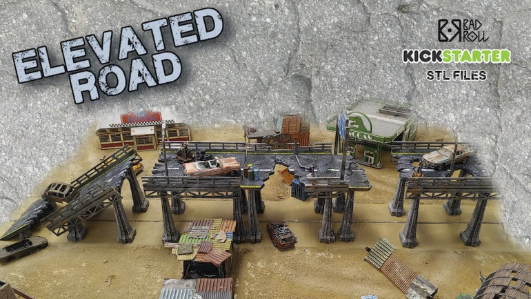 Elevated Road - STL Printable Scenery For Wargames