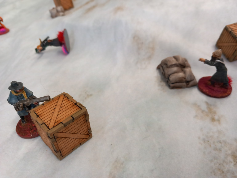 The company captains heavy gun fails to do any damage and chaplain finds a clue that may lead the crew to another quest but with the deeds secure Crackenthorpe carries Mak-Ash from the field. The missionaries deeds handed over the crew depart the polar region on a new quest