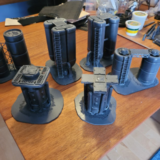 Old school scratch built industrial terrain