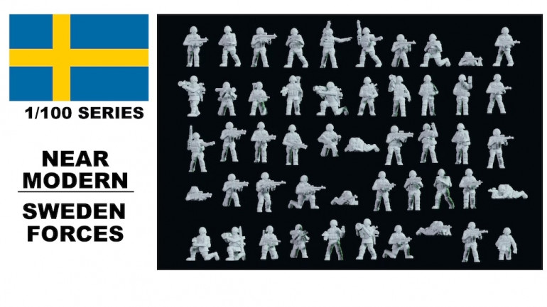 1:100 Scale Sweden Modern Forces