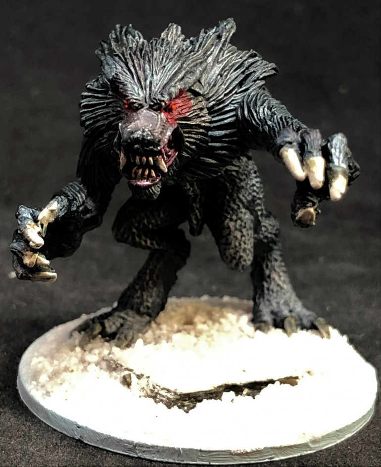 Loup Garou the mighty werewolf and his dire wolves