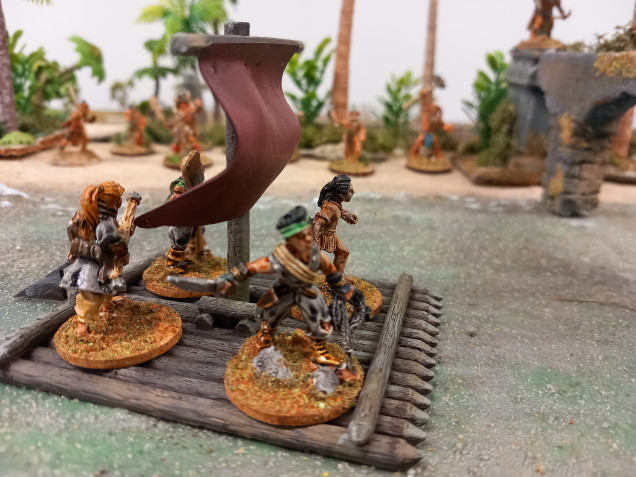 3D printed raft from iron gate scenery for those river based scenarios. Just need to avoid those arrows from the river bank