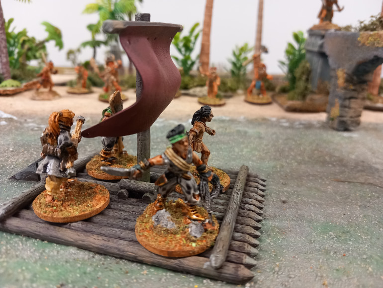 3D printed raft from iron gate scenery for those river based scenarios. Just need to avoid those arrows from the river bank