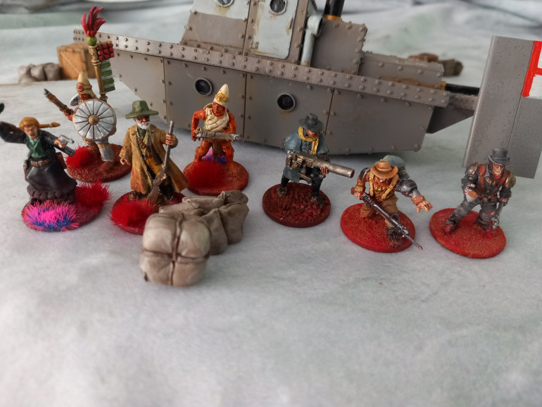 The British Martian company salvage crew made from a mix of frontiersman and local guides