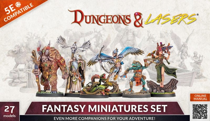 Fantasy Miniatures Set - Dungeons & Lasers