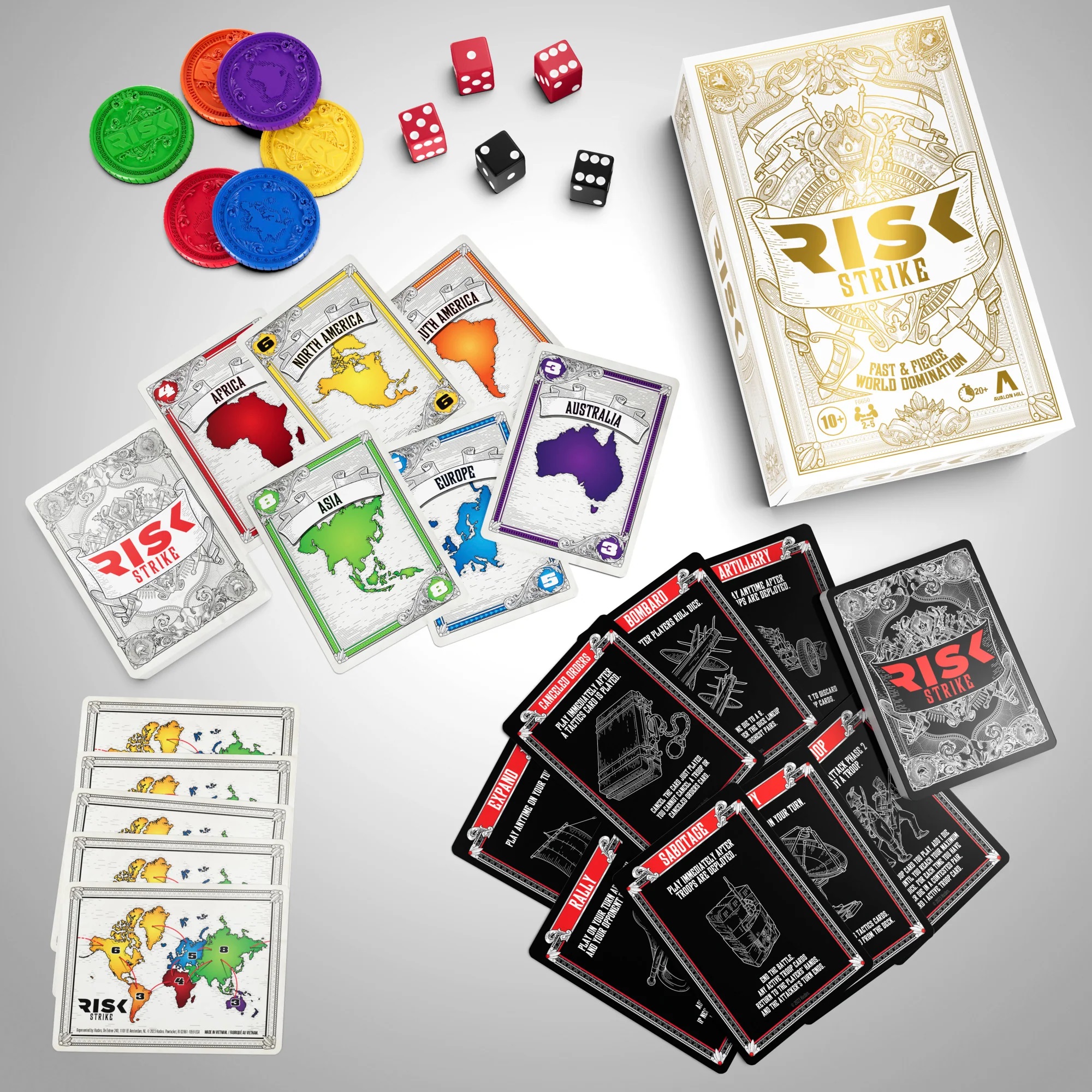 Play Out World Domination Quickly With Risk Strike Card Game 