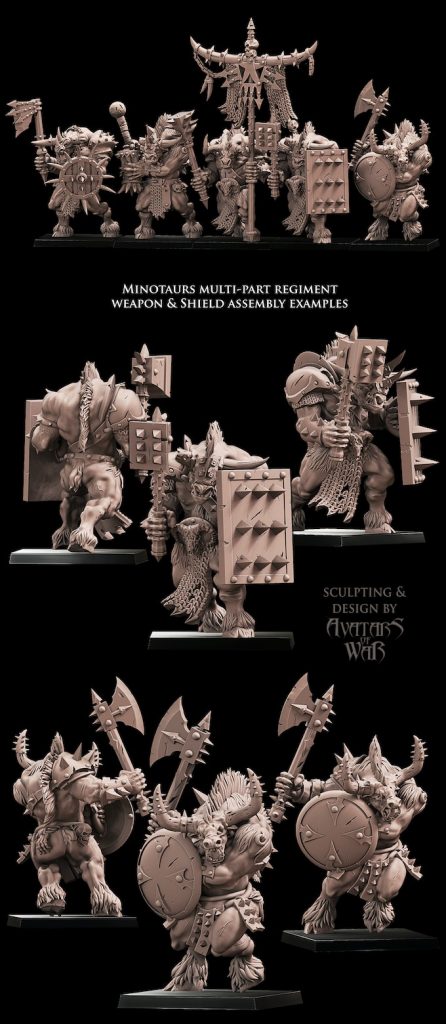 Avatars Of War Kickstart A Regiment Of Mighty Minotaurs! – OnTableTop ...