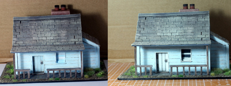 Painted up the door and windows white.