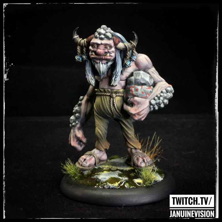 One more!! Boulder the Stone Troll. This lovely fella was one of the first Moonstone minis I came across and was one of the characters that sold me on the range. Such a gorgeous sculpt and I tried to do that kinda sad and gentle look about him justice when painting. A friend gifted him to me at Adepticon so was delighted to finally get a chance to paint him :) 
