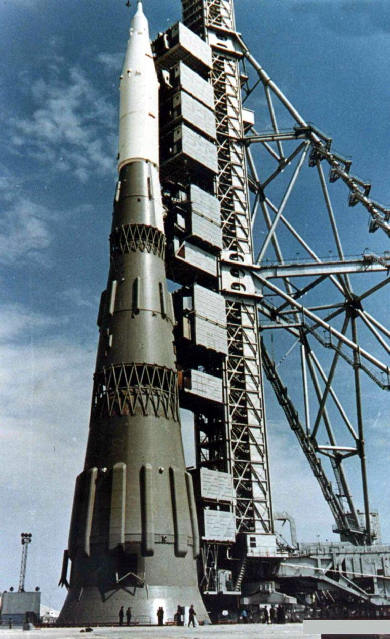 Mockup at the Baikonur Cosmodrome in late 1967