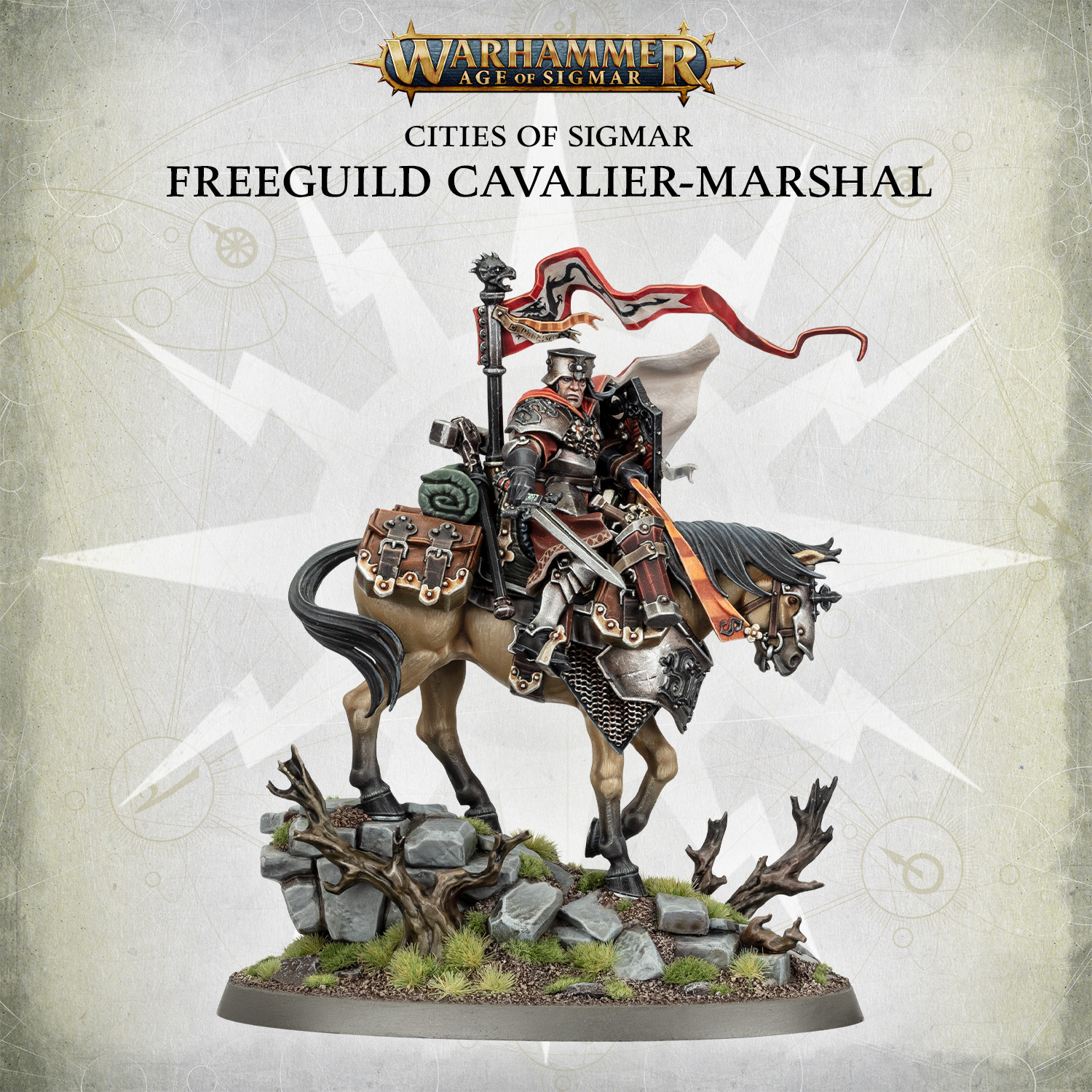 Freeguild Cavalier Marshal - Warhammer Age Of Sigmar