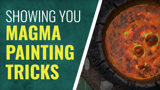 Gerry Can Show You How To Make Lava & Magma Wargaming Bases & Terrain