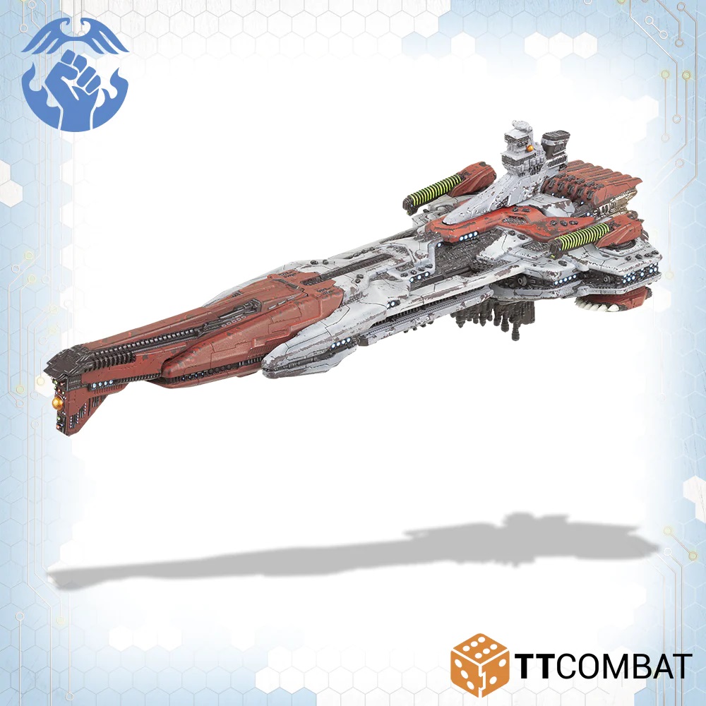 Resistance Amazon Battleship Front - Dropfleet Commander