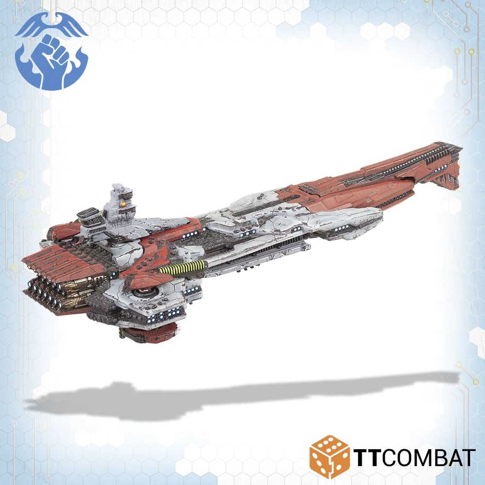 Resistance Amazon Battleship Rear - Dropfleet Commander