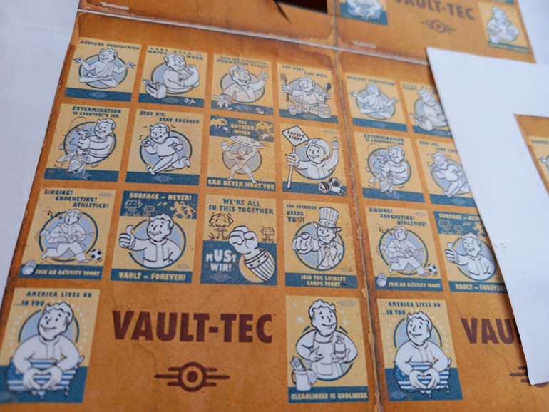 Some vault tec propaganda to go up around the finished vault. My 3d printer has been working overtime but the vault is finally finished. It was the reasi hot a printer in the first place so now I can try printing more minis rather than such chunky pieces 