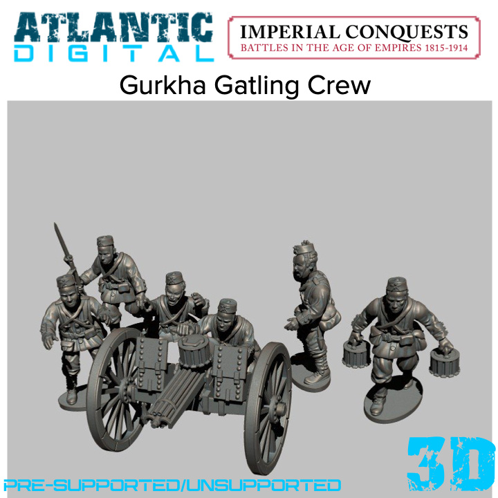 Gurkha Gatling Crew - Wargames Atlantic