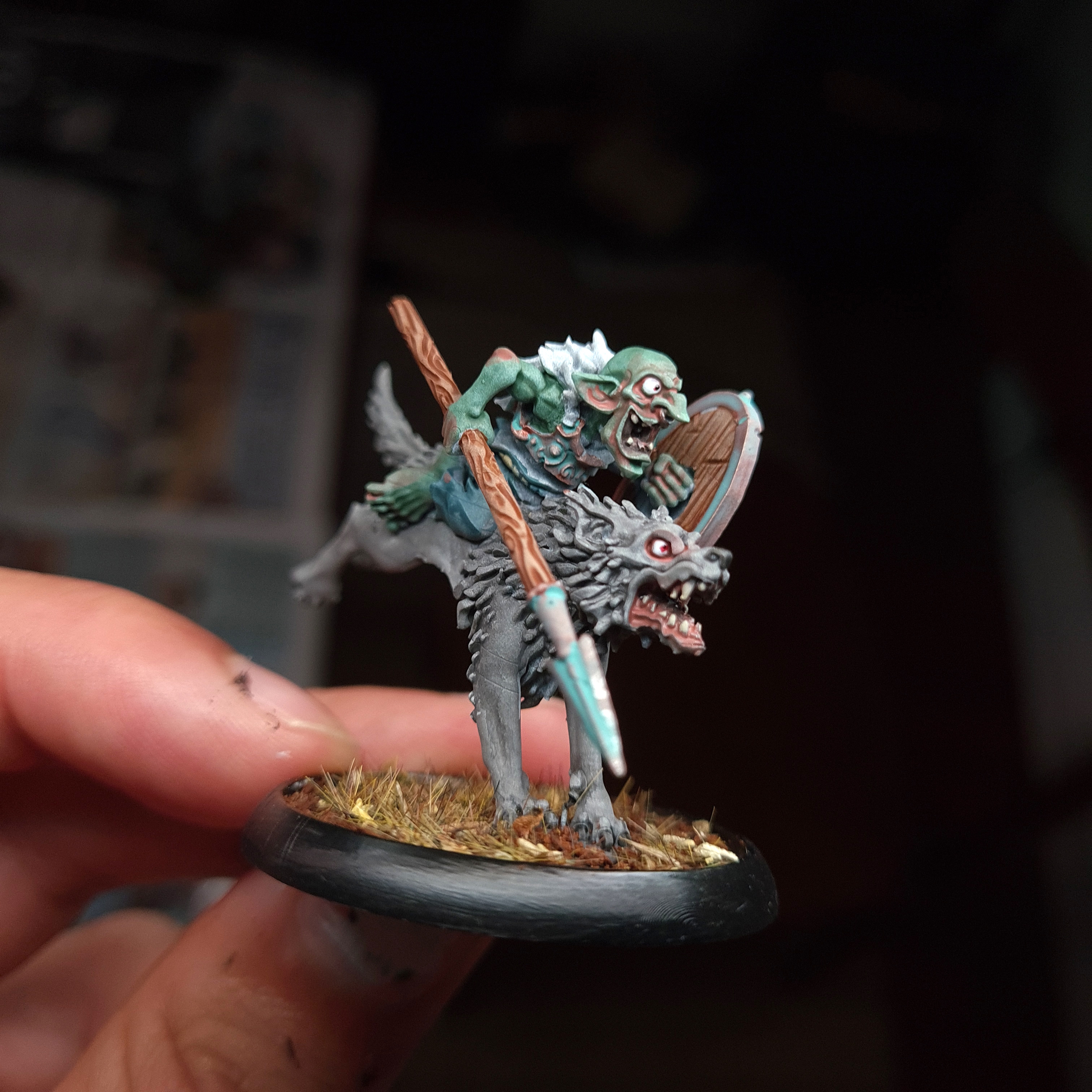 Mythic Goblins Spearman - Warp Miniatures