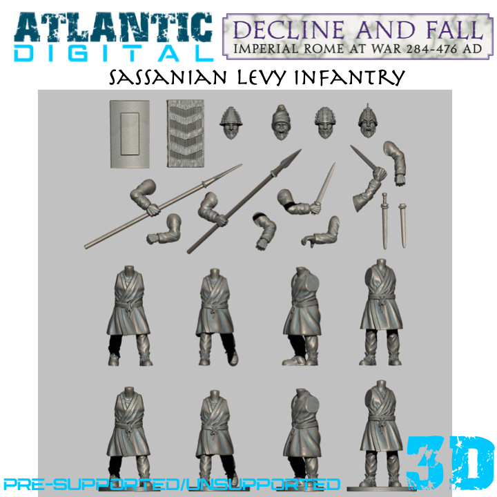 Sassanian Levy Infantry - Wargames Atlantic