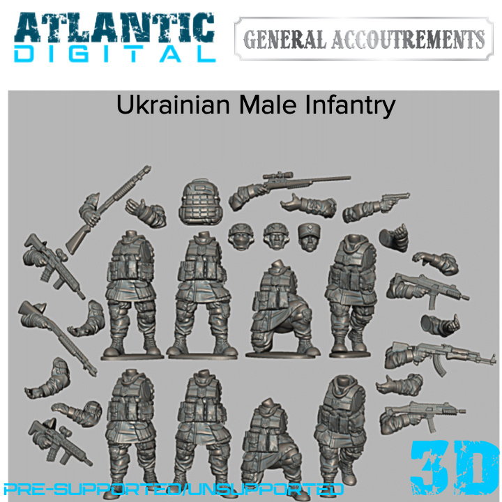 Ukrainian Male Infantry - Wargames Atlantic