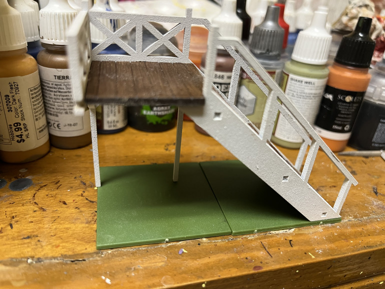 Just a mock up for now but I’m thinking something like this for the stairs.