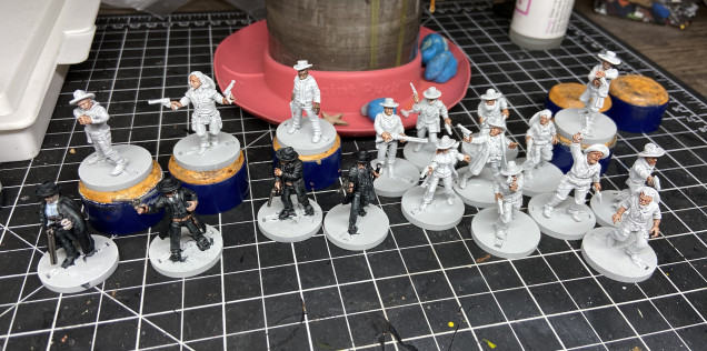 Next up I am painting some small, people shape terrain… O