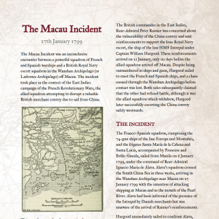 The Macau Incident Scenerio